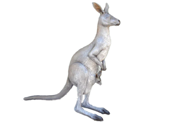 Kangaroo with Joey Fibreglass Statue