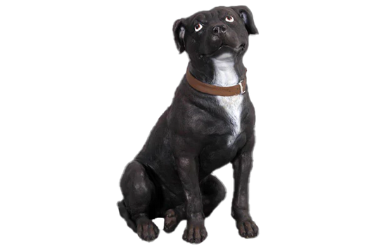 Staffordshire Bull Terrier Dog Fibreglass Statue Statue  