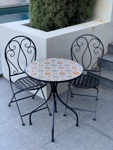 Siena 3 Piece Patio Table Seating Furniture  