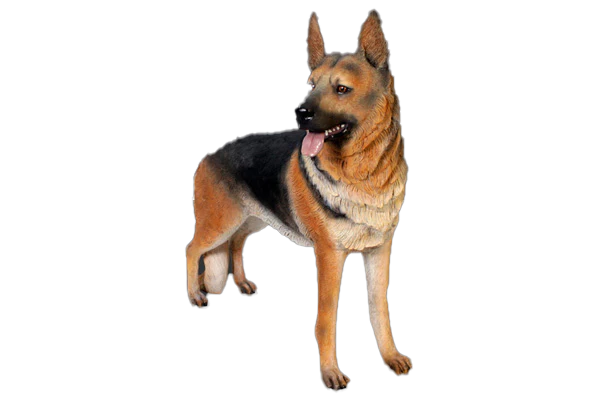 German Shepard Dog Fibreglass Statue Statue  