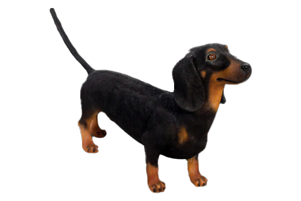 Dachshund Black Dog Fibreglass Statue Statue Uracast  