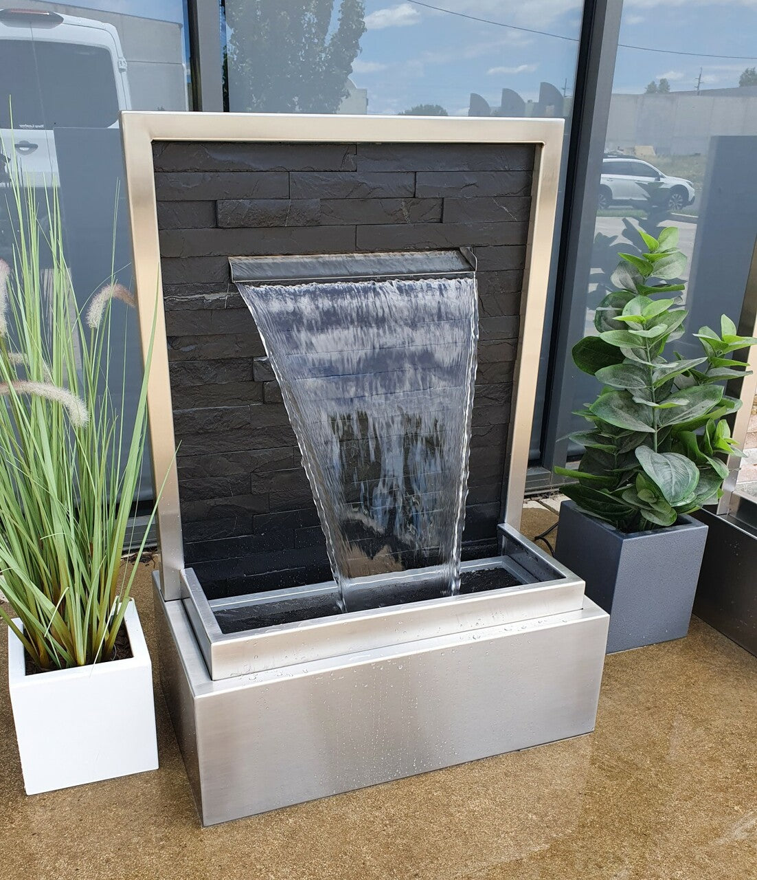 Anahita Wall Water Feature Water Feature W680mm x H960mm x D400mm Bisque