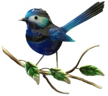 Blue Wren Wall Art Décor  