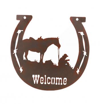 Horseshoe Welcome Wall Art Décor  