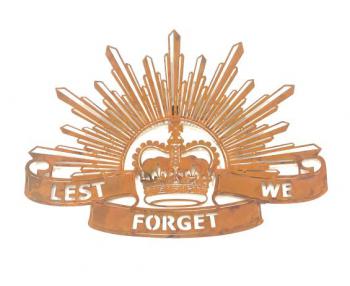 Lest We Forget Shield - Wall Art Décor  