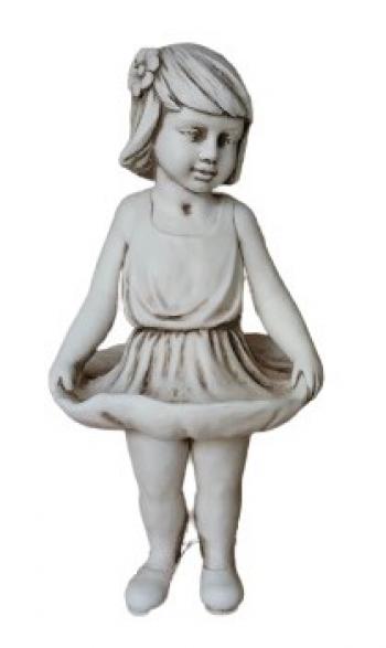 Girl Birdfeeder Statue Statue  