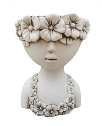Flower Girl Head Planter Pots & Planters  