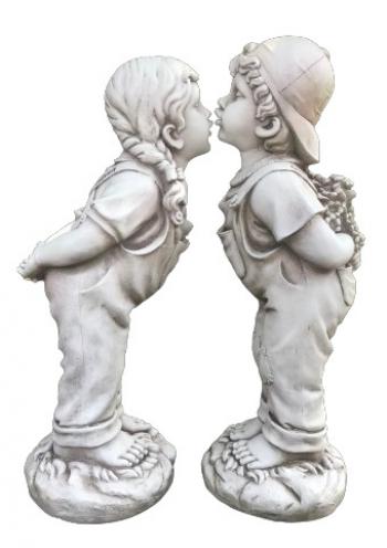 Country Couple Kissing Statue Statue  