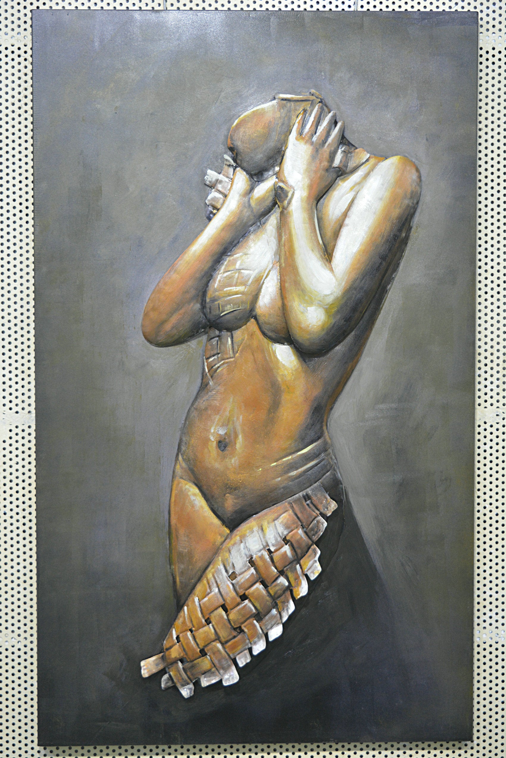 Gold Front Woman Wall Art Decor  