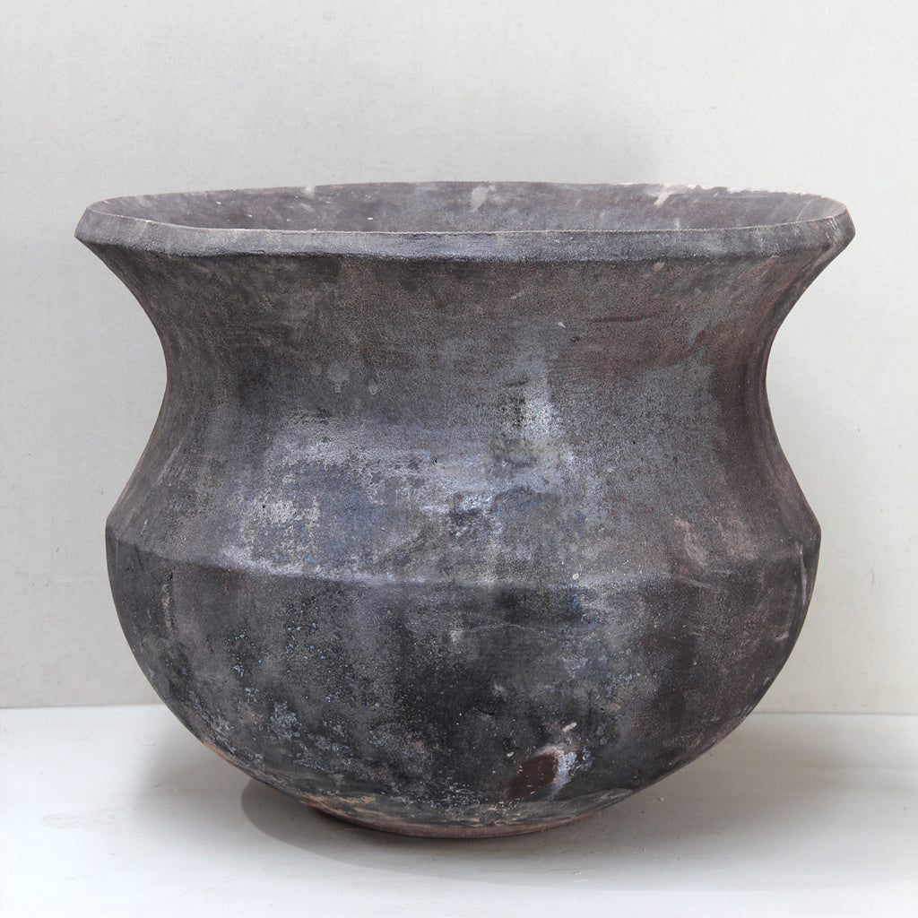 Thai Limestone Cauldron Bowl Pot Copper 