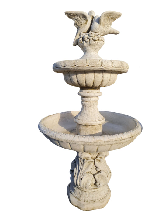 Two Tier Dove Fountain Water Feature  