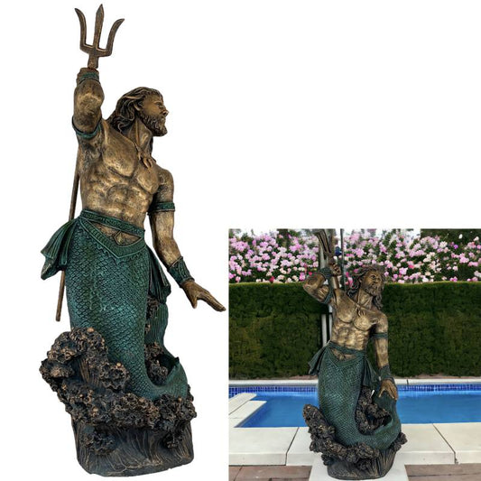 Merman Aquata Statue Statue  