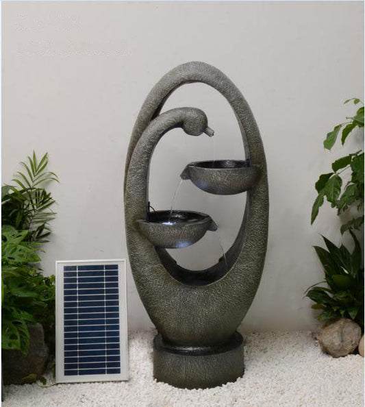 Hestia Falls Solar Fountain Water Feature  