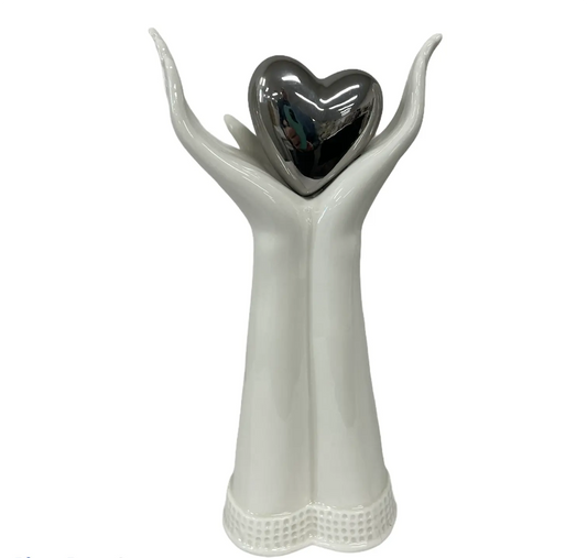 Holding Heart Statue Statue  
