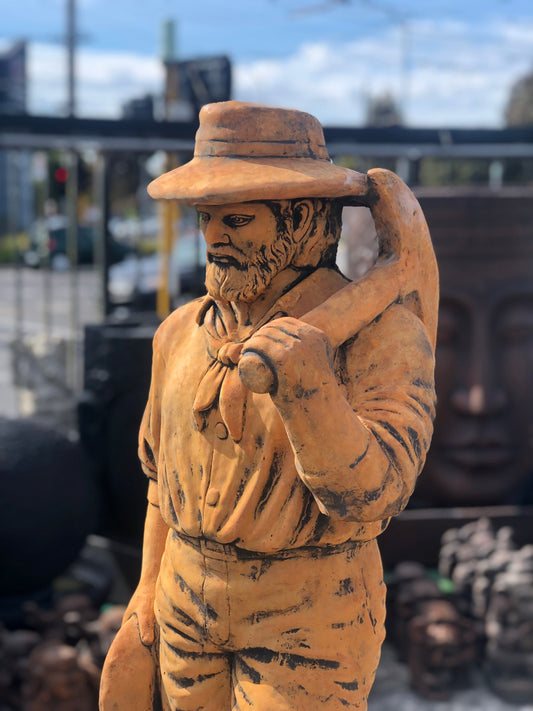 Gold Miner Statue (rust colour) Statue  