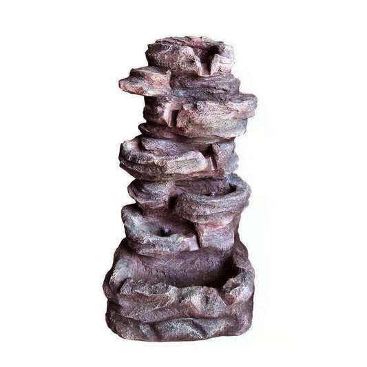 Stone Cascade Solar Water Feature   