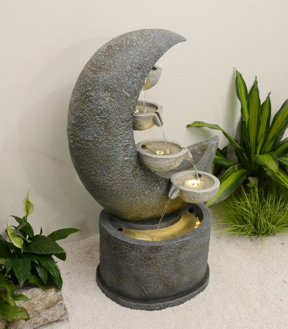 Crescent Moon Water Feature(DISPLAY ONLY) Water Feature