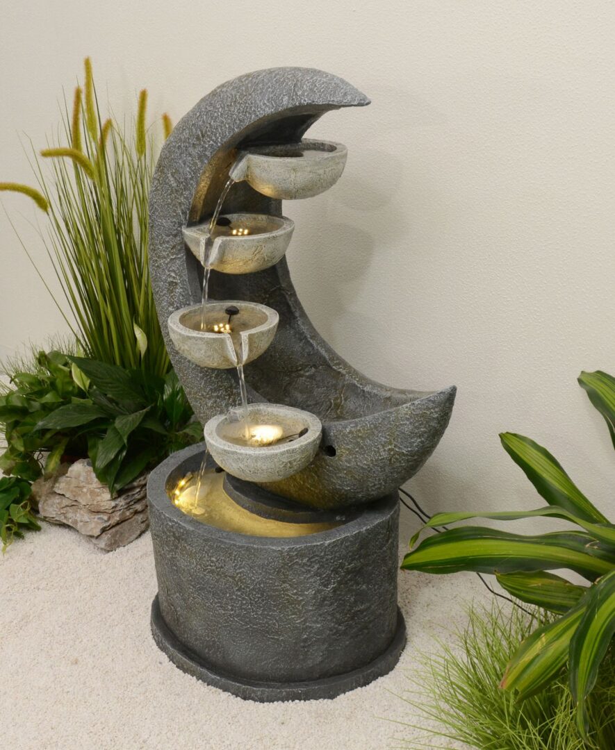 Crescent Moon Water Feature(DISPLAY ONLY) Water Feature