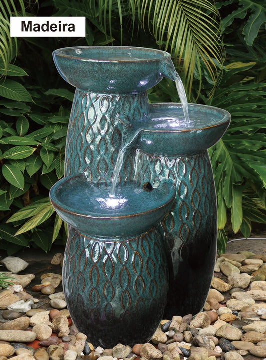 Madeira Glazed Water Feature