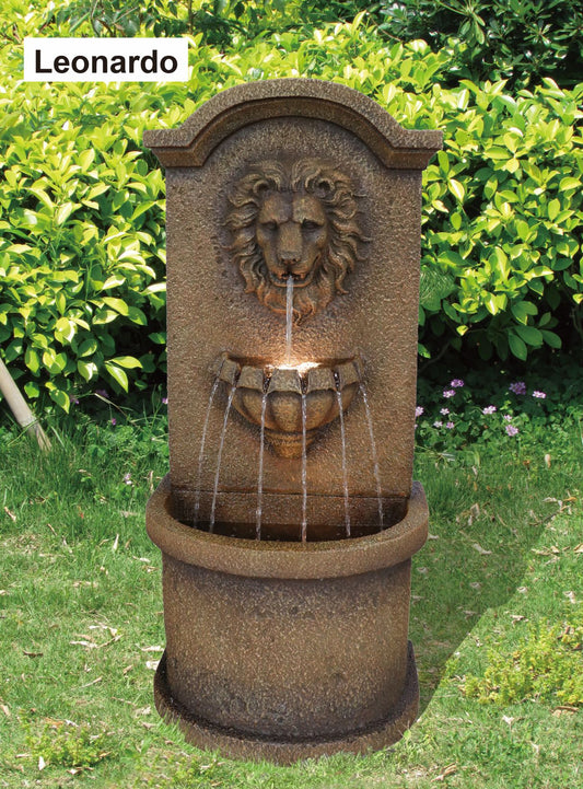 Leonardo Lion Water Wall  Water Feature  