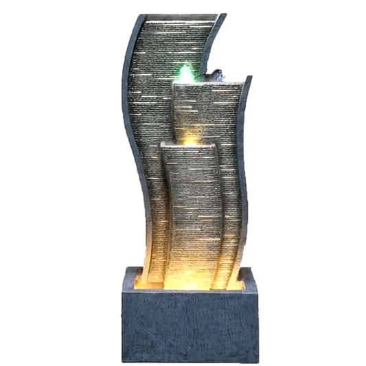 Modern Curved Fountain Water Feature  