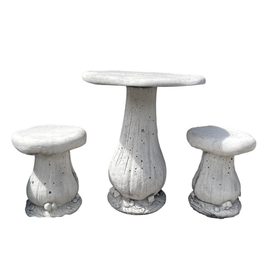Mushroom Table Set Furniture Set of 3 
