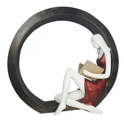 Elegant Lady in Red Statue Statue  