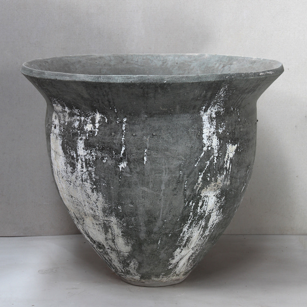 Thai Limestone Wide Bell Bowl Pot  