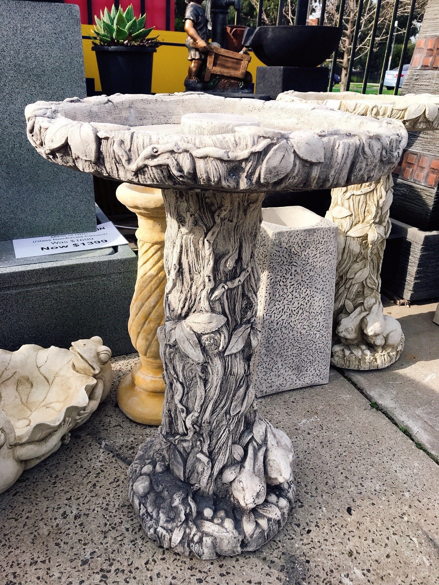 Rabbit Birdbath Bird Bath  