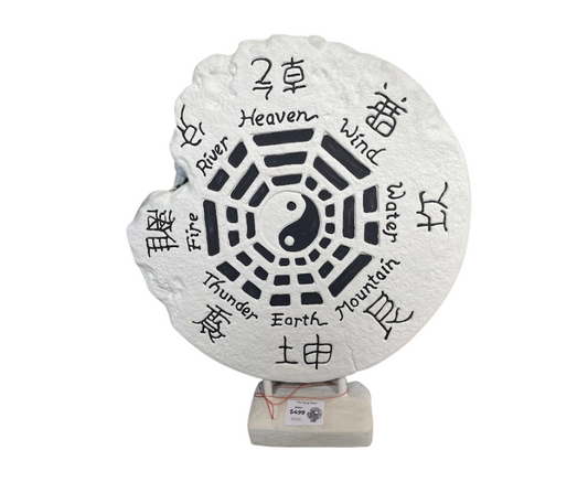 Yin Yang Plate Statue Medium 