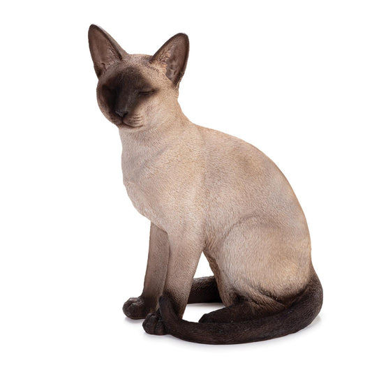Siamese Cat Sitting Figurine Statue  