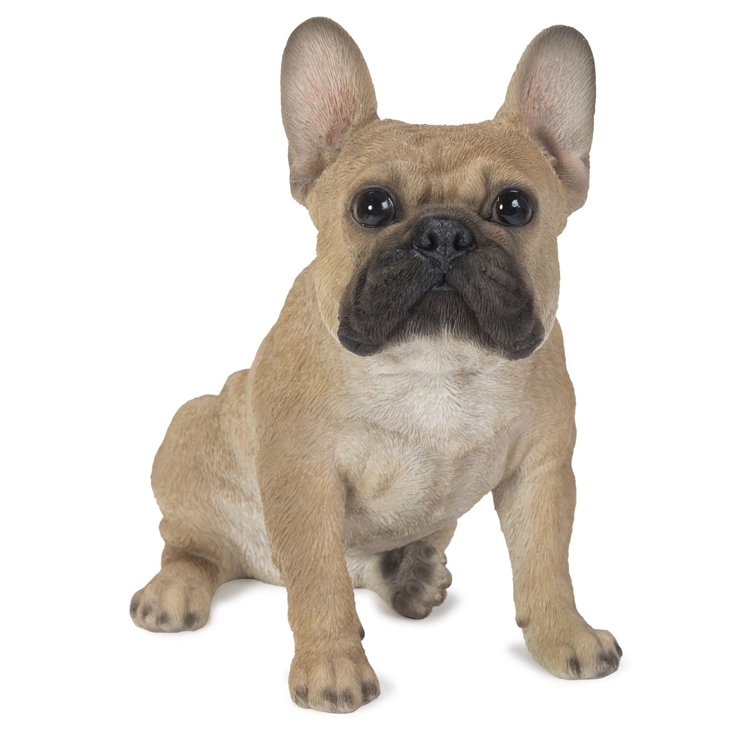 French Bulldog Sitting Statue Statue Beige 