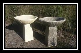 Zen Birdbath Bird Bath Rock Solid Statues  