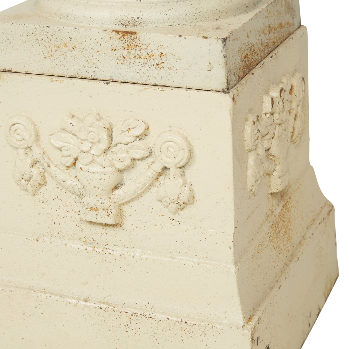 Cast Iron Tuscan Urn & Pedestal