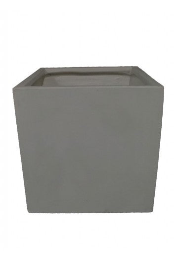 Cube Planters Pot Cement Grey 40Hx40W