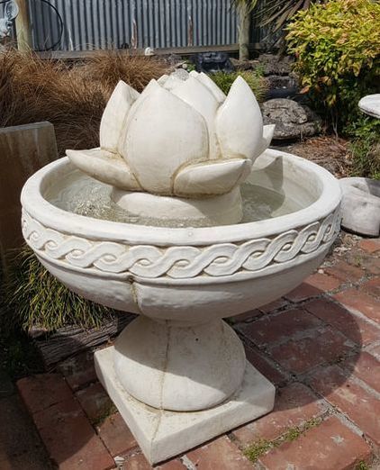 Large Lattice Urn Lotus Fountain Water Feature  