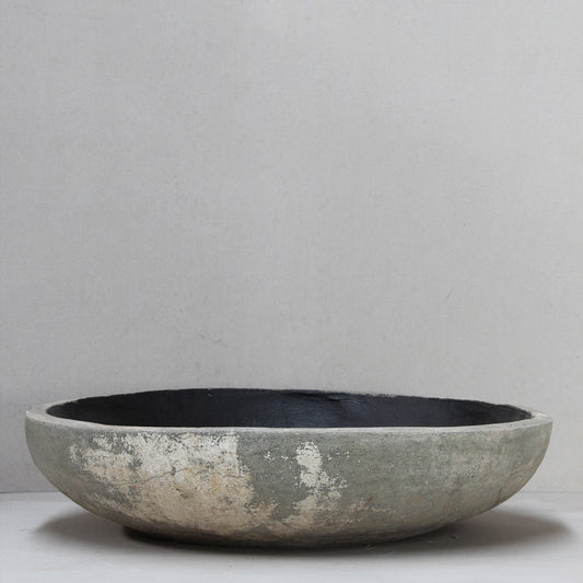 Thai Limestone Low Bowl Pot  