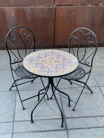 Naples Patio Seating Table 3 Piece Furniture  