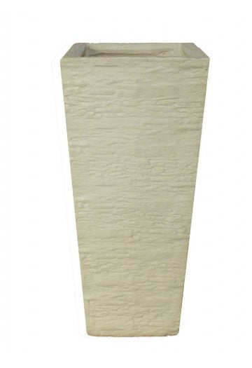 Tall Tapered Rockwall Squares Pot  