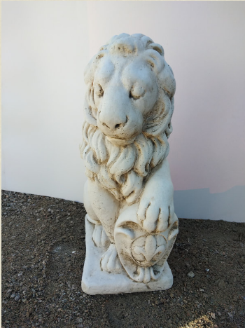 Shield Lions Statue  