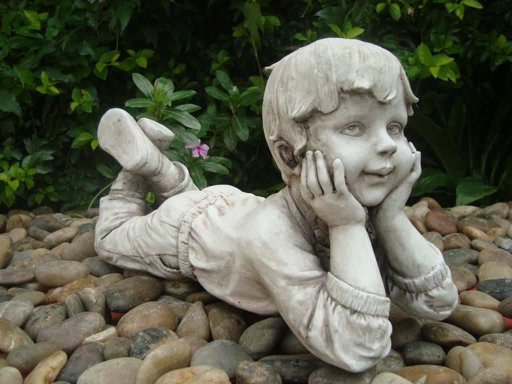 Boy Thinking Statue