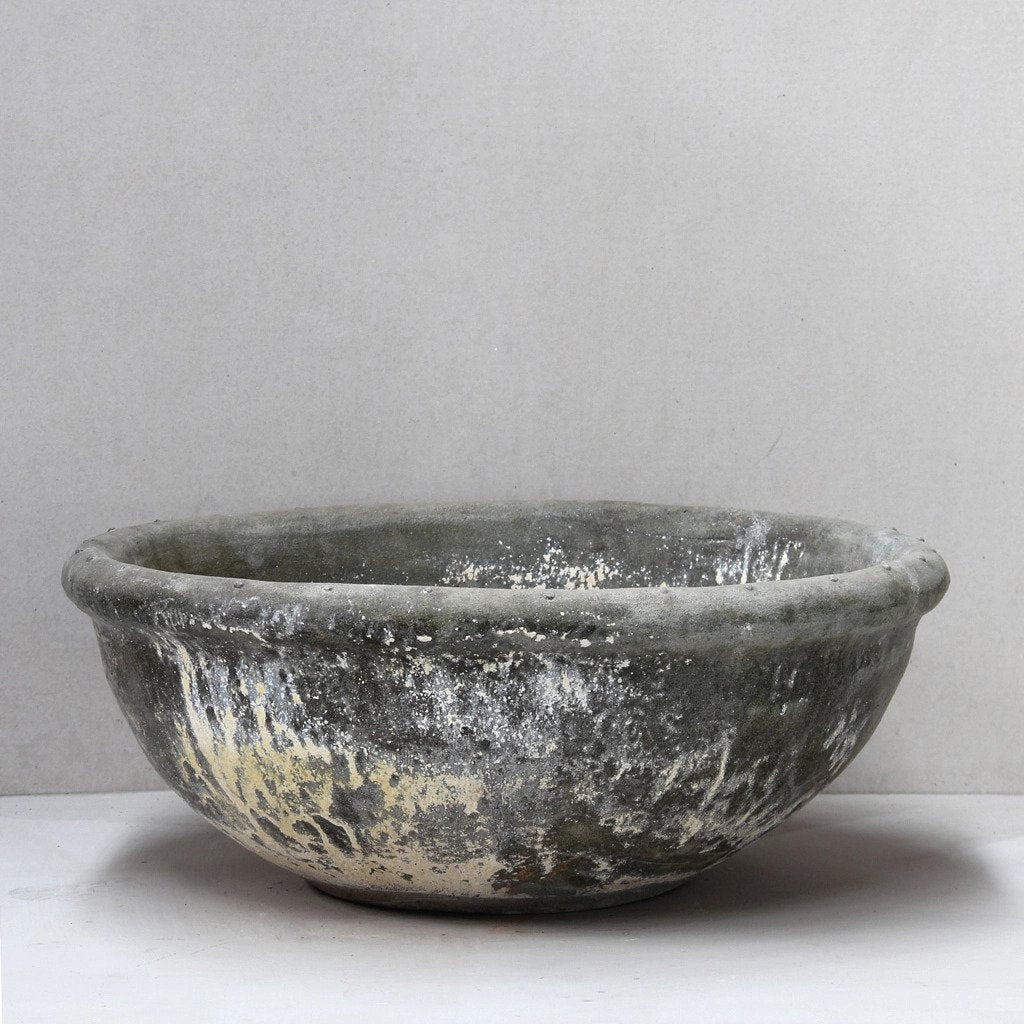 Thai Limestone Water Bowl Pot  