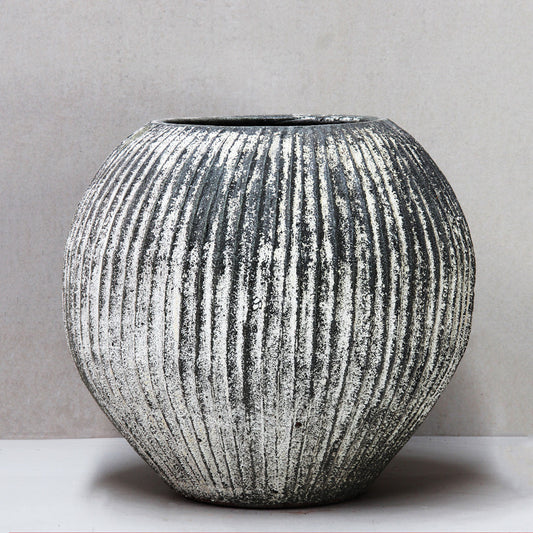 Thai Limestone Striated Bowl